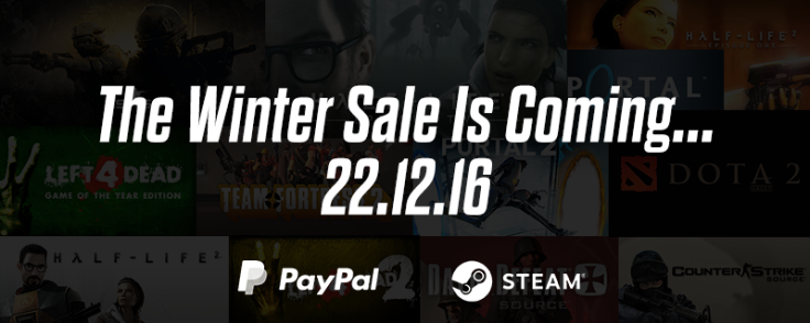 The Steam Winter Sale will begin on Dec. 22