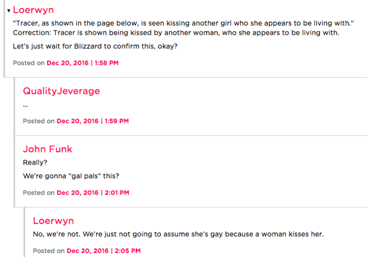 Polygon commenters gal pal it up.