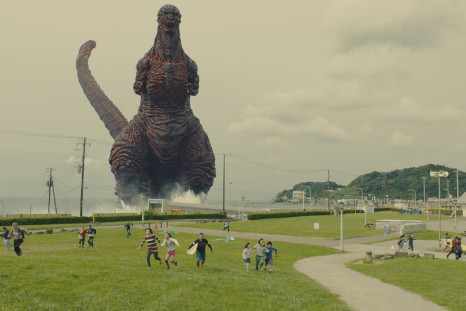 Godzilla storms a Tokyo beach in 'Shin Godzilla.'