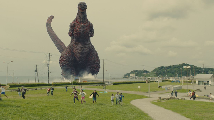 Godzilla storms a Tokyo beach in 'Shin Godzilla.'