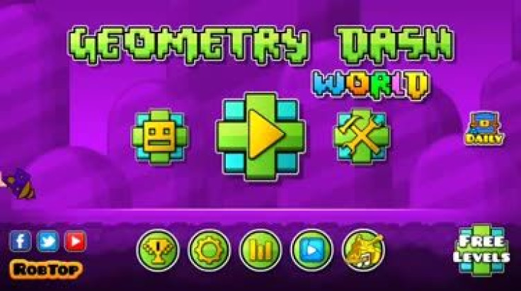 The hidden treasure room door can be found by going to the tools menu of Geometry Dash World.
