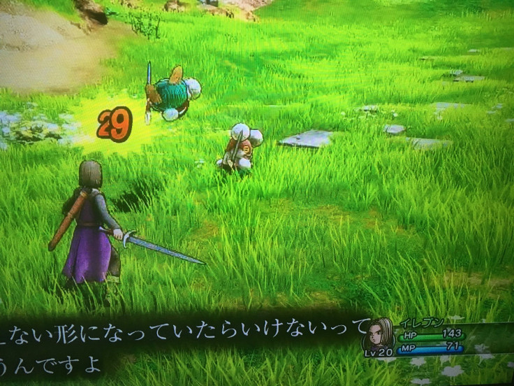 Combat in Dragon Quest XI.