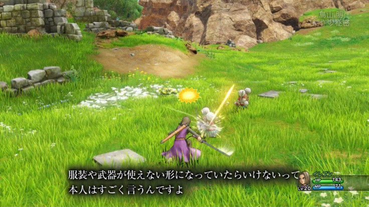 Combat in Dragon Quest XI.