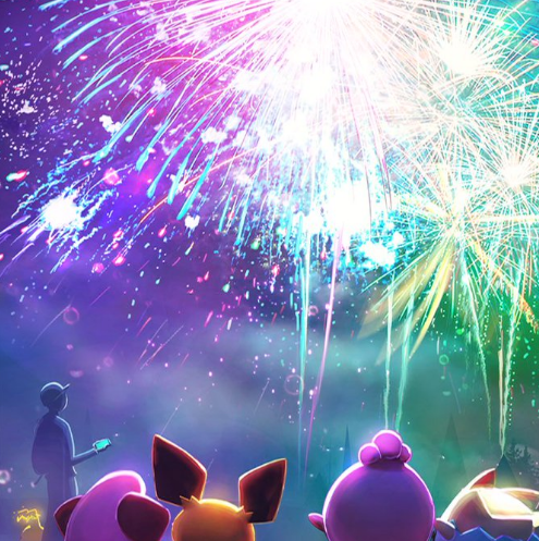The new screen to celebrate the New Year in 'Pokemon Go'
