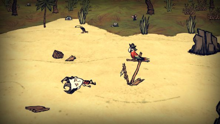 To survive the first day of Don't Starve, you'll need to find food, craft tools and build a fire.