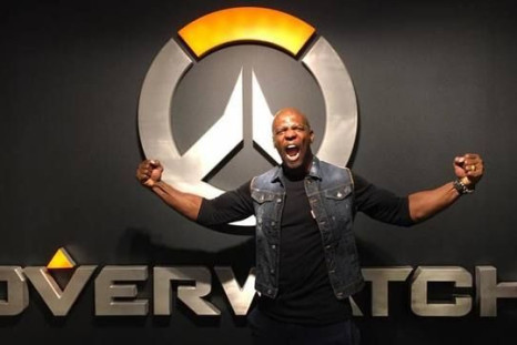 Terry Crews in his visit to Blizzard HQ.