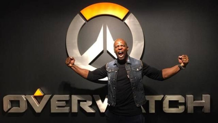 Terry Crews in his visit to Blizzard HQ.