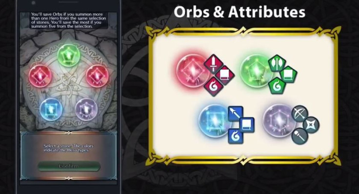 The color of your summon orb determines what type of hero you get in 'Fire Emblem Heroes'