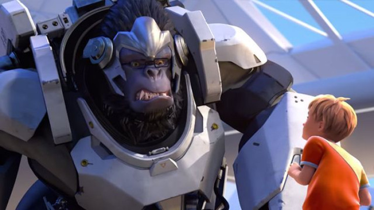 Winston is an angry monkey
