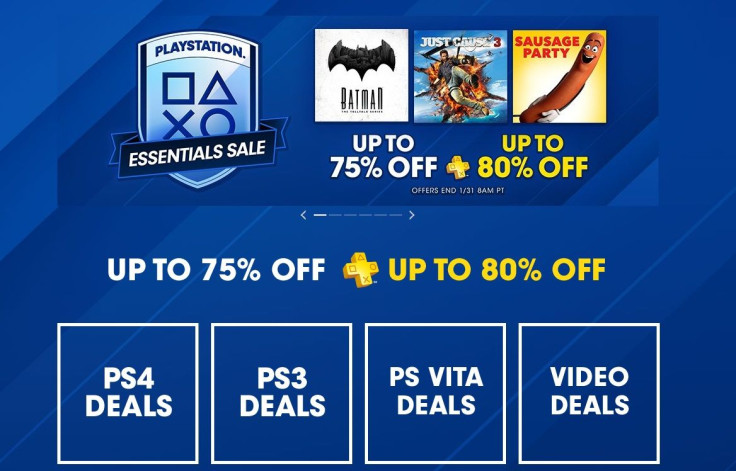 The PlayStation Essentials Sale ends Jan. 31.