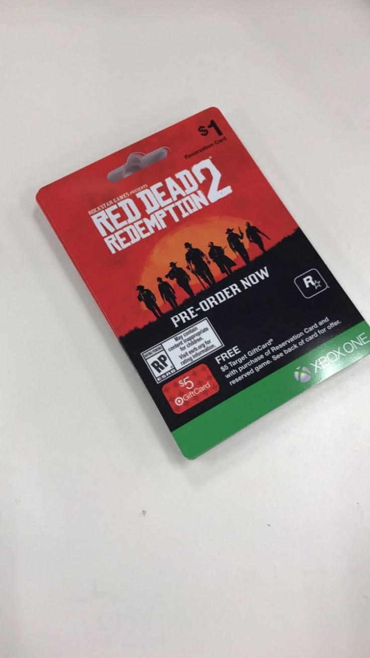 Red Dead Redemption 2 Pre-Order Cards