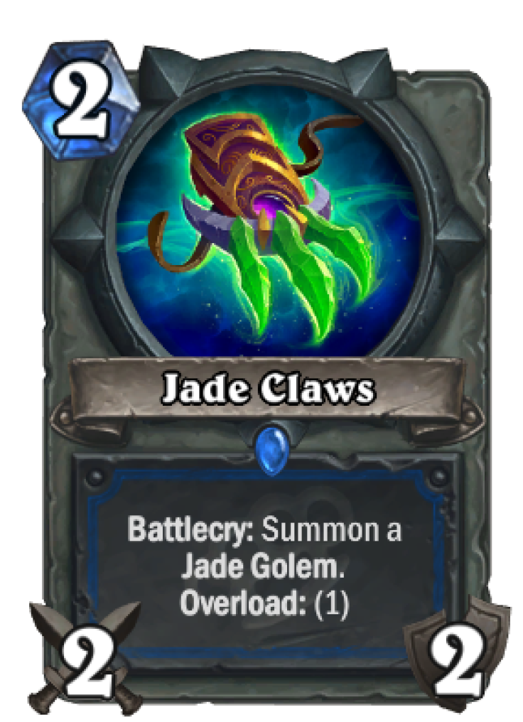 Jade Claws, because Shaman needed a better weapon.