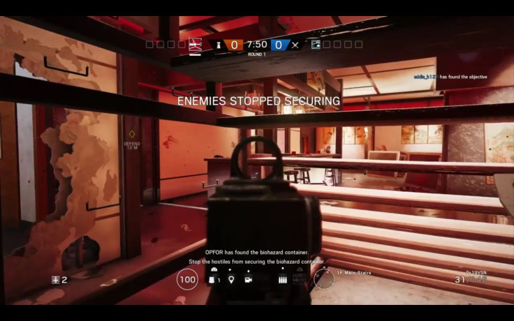 Players glitch through the stairs at the Skyscraper map in 'Rainbow Six Siege.'