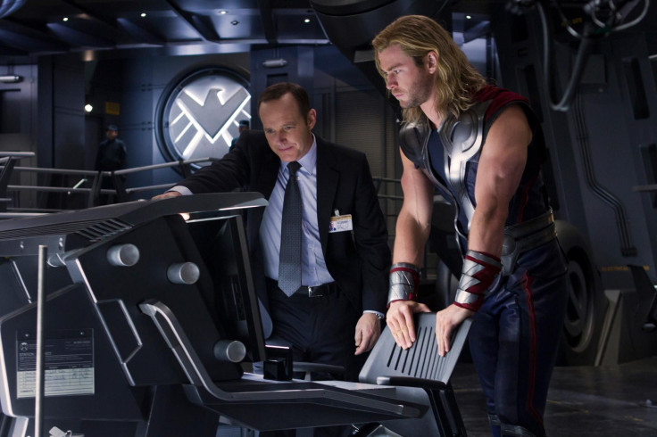 Agent Coulson and Thor. 