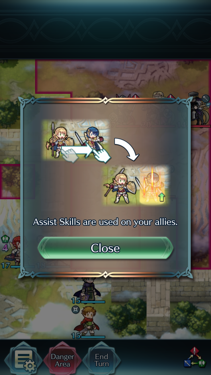 Assist Skills can help teammates in battle.