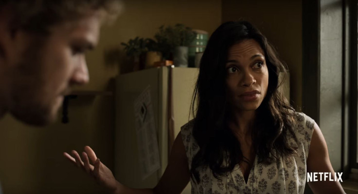 Claire Temple isn't impressed with Iron Fist's name. 
