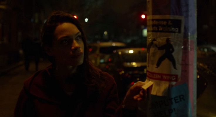 At the end of 'Luke Cage,' Claire took an ad for Coleen Wing's self defense class. 