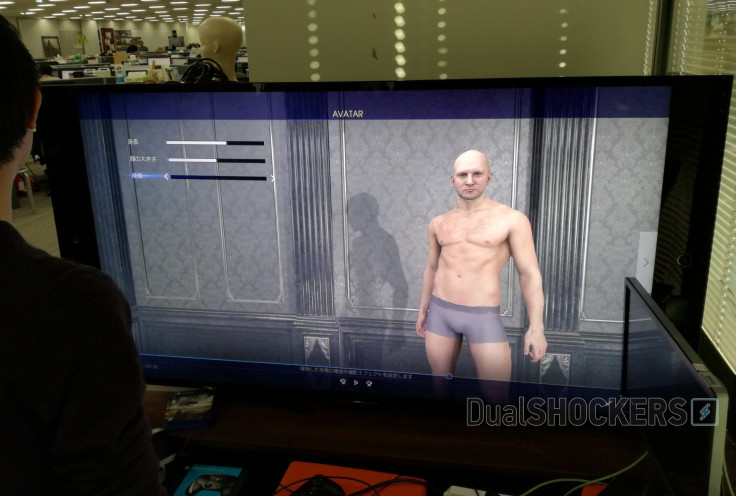 Final Fantasy 15's custom character creation mode in progress.