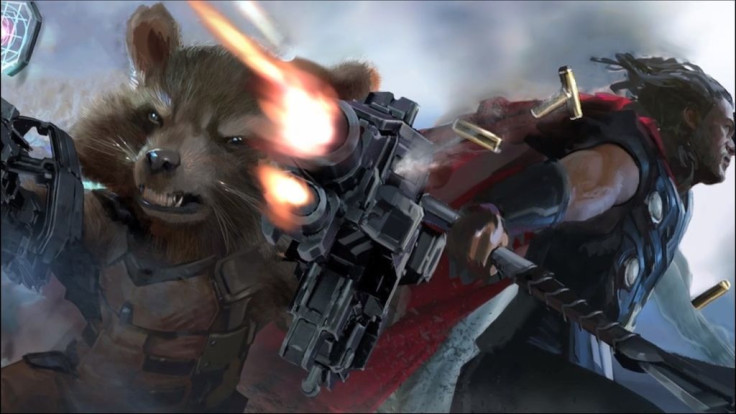 First look at the Guardians-Avengers team up. 
