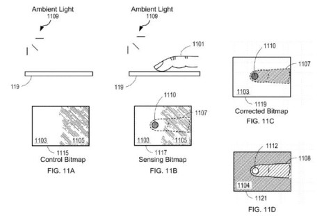 An Apple Patent reveals new fingerprint scanning technology integrated within an OLED display.