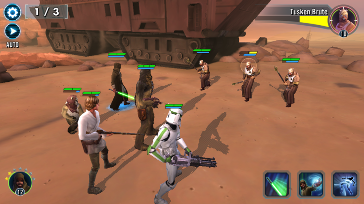 'Star Wars: Galaxy Of Heroes' has a simple battle system made complex by its multitude of characters.