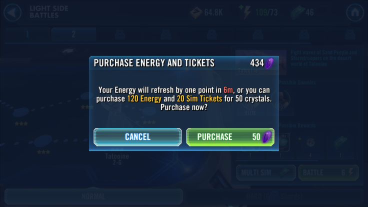 As you level up, managing your energy becomes super important. Spend Crystals on energy instead of card packs.