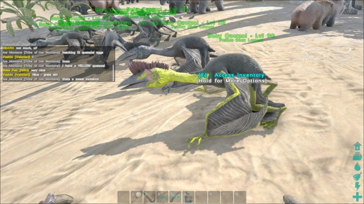 Mutation is one of the coolest aspects of breeding in 'Ark.' By random chance, your new Dino might get a two-level stat boost and a cool color.