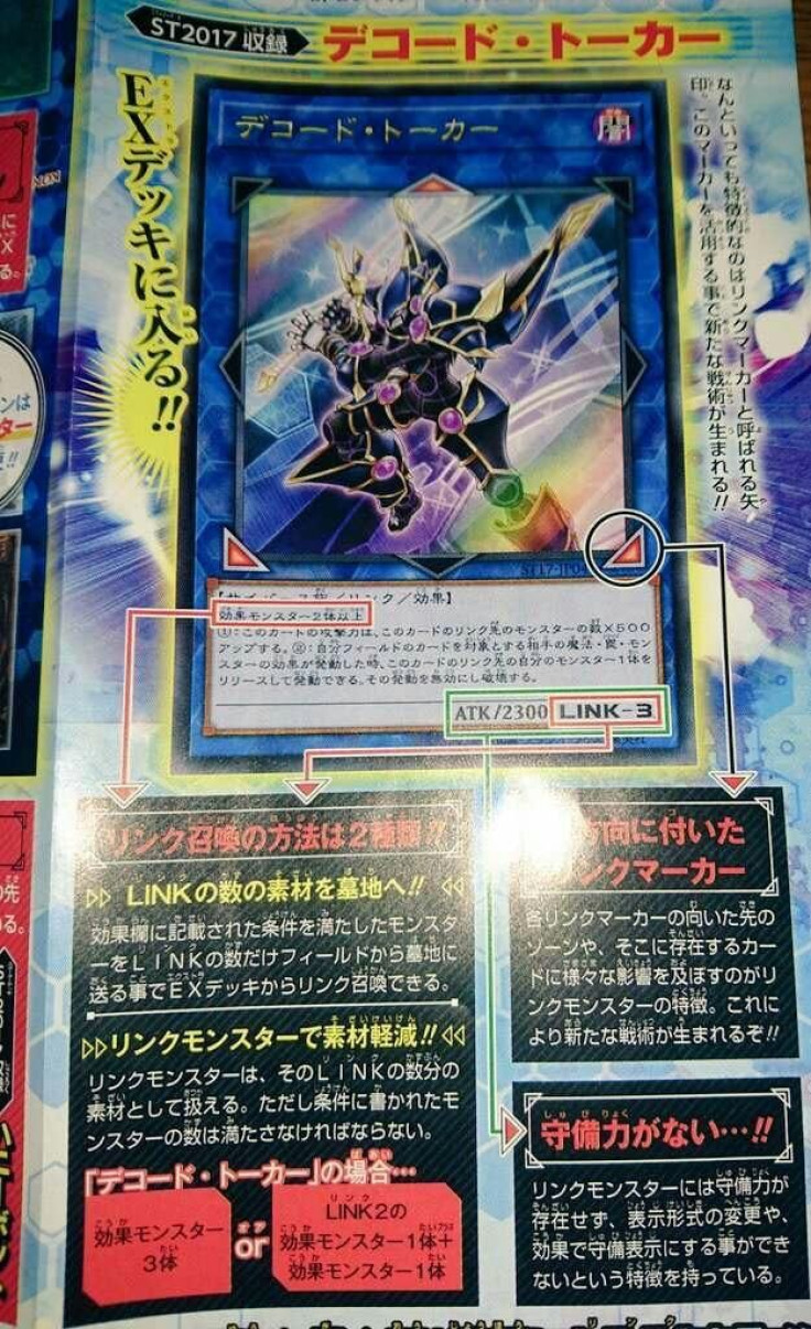 Decode Talker's card and how Link Monsters will look.