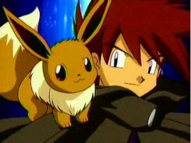 Gary and his Eevee in the 'Pokemon' anime.