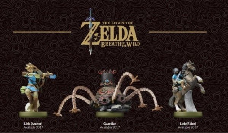 Three 'The Legend of Zelda: Breath of the Wild' amiibo.
