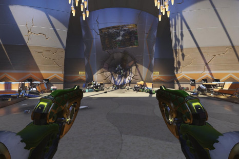 The damage done to the Numbani airport currently on the Overwatch PTR
