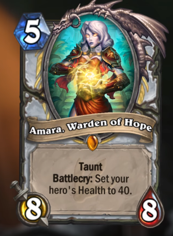 Amara, Warden Of Hope can be earned from a new mechanic called Questing