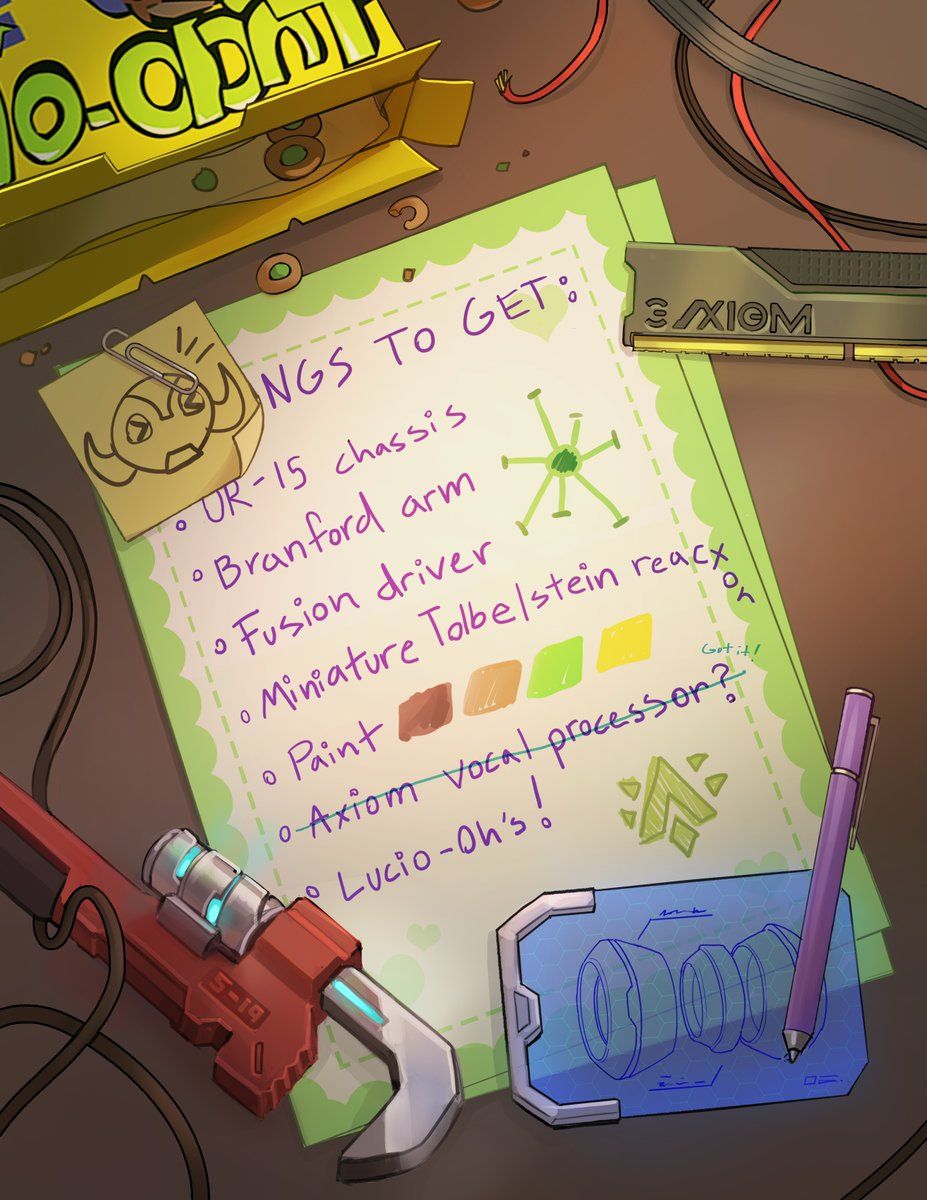 A shopping list of robot parts