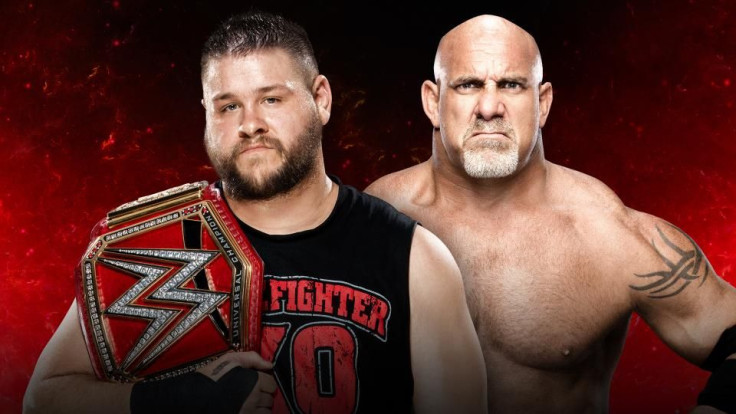 Kevin Owens will defend the Universal Title against Goldberg at WWE Fastlane. 