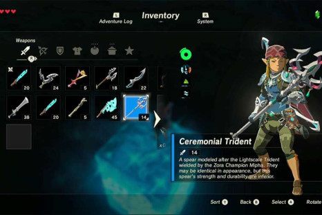 Ceremonial Trident in Breath of the Wild.