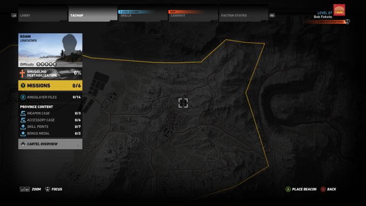 The location of the T5Xi Scope in Ghost Recon Wildlands