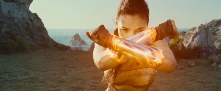 Wonder Woman uses her powers for the first time. 