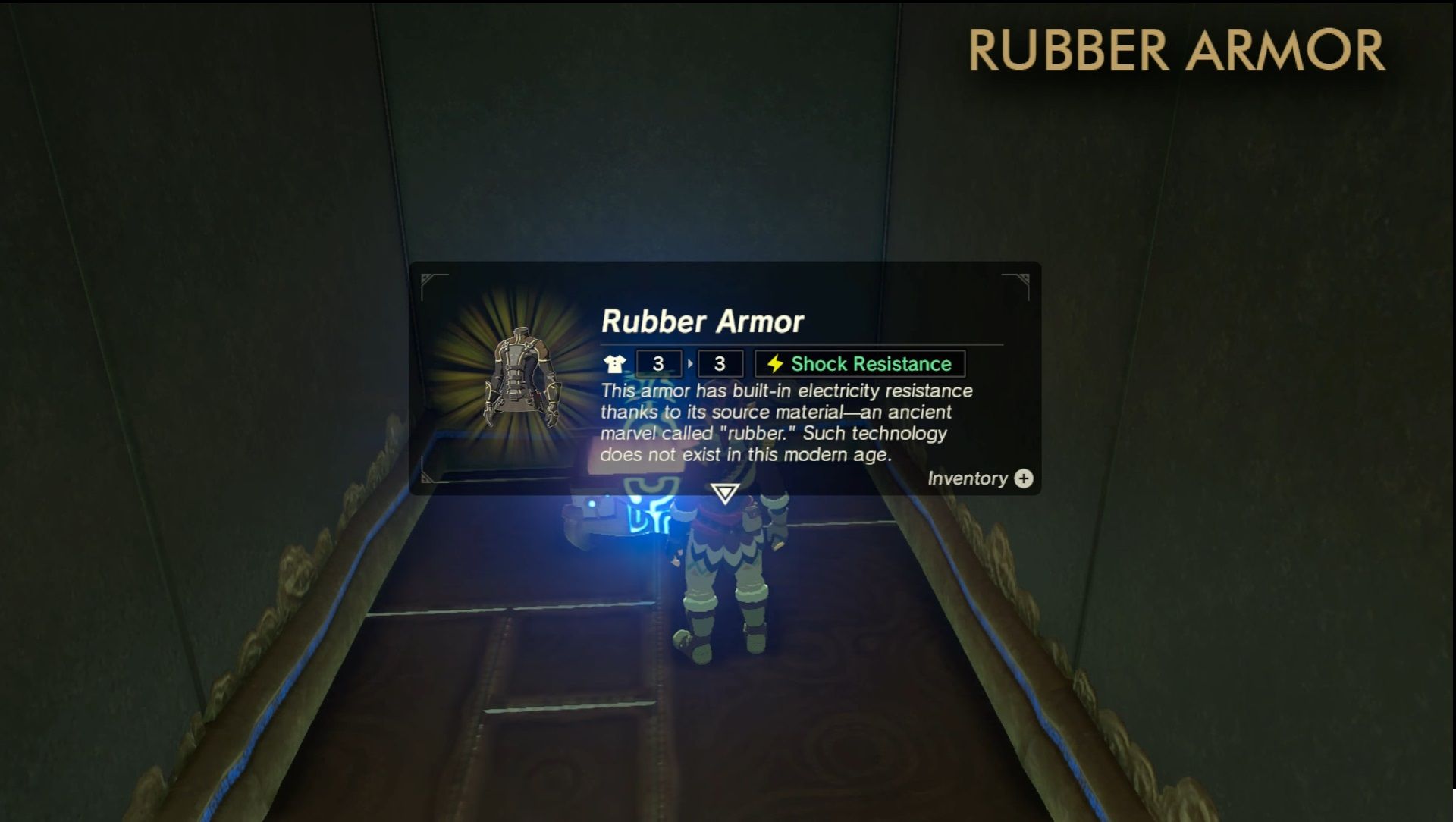 Breath Of The Wild Rubber Armor Locations Where To Collect Lightning   Lightning Proof Rubber Armor Set Breath Wild Can Found These Three Locations 