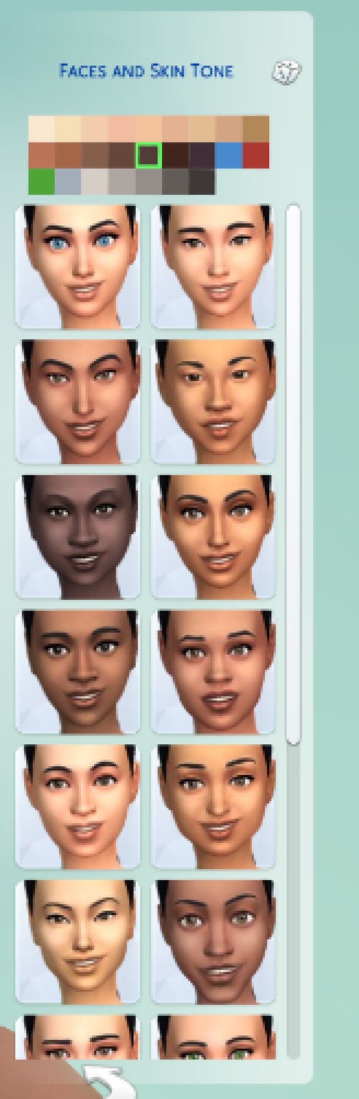 These are the current available complexions. 