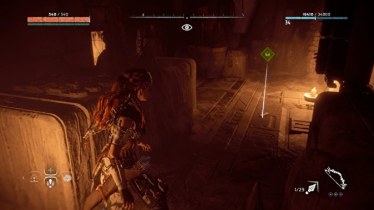 'Horizon Zero Dawn' Power Cell located in 'Womb of the Mountain' quest.