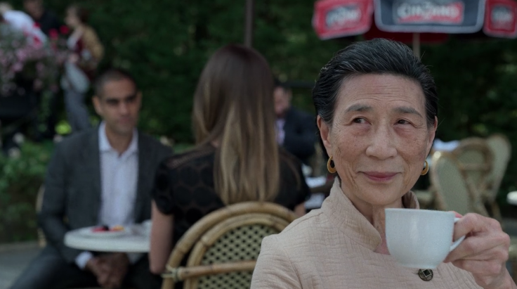 Madame Gao spies on Davos and Joy Meachum with a smirk on her face in the final scene of 'Iron Fist.'