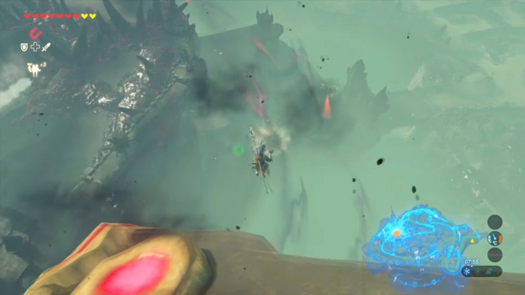 Jump off the pillar located southwest of the Hyrule Castle and glide off.