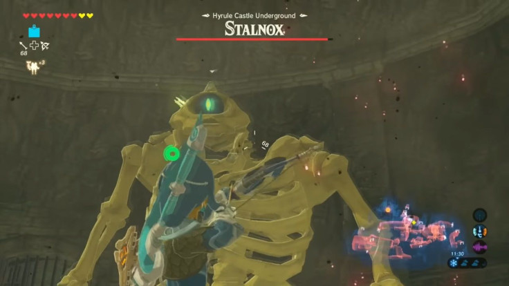 Aim for the eyes when you take down Stalnox in Hyrule Castle?