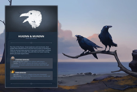 The Clan of the Raven in Shiro Games' Northgard, a Viking city-builder/RTS.