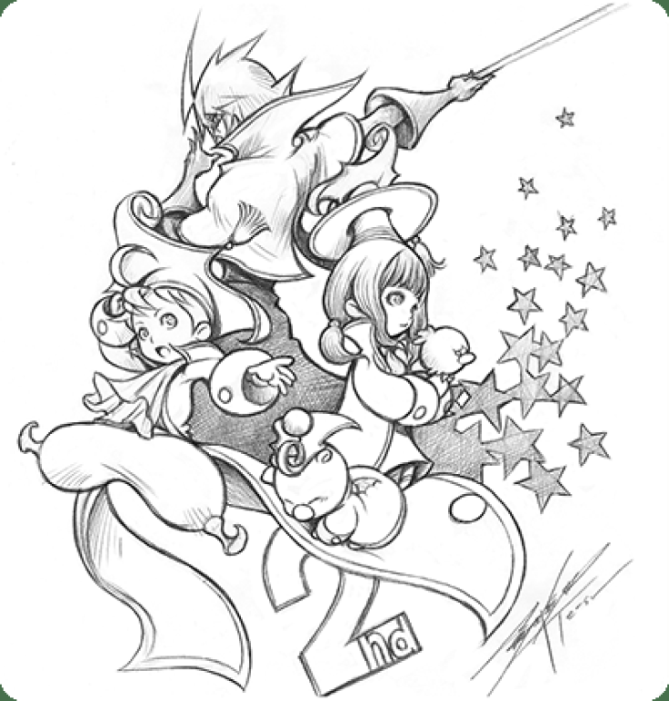 A sketch by Tetsuya Nomura commemorating Final Fantasy Record Keeper's second anniversary.