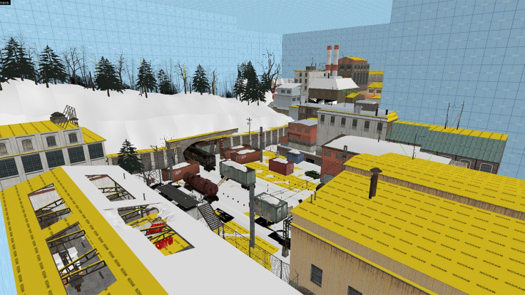 Ravenholm somehow looks a little less scary when covered in snow