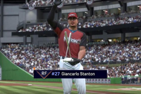 One of the highlights of the MLB The Show 17 simulation was Giancarlo Stanton winning the Home Run Derby in his home stadium. 