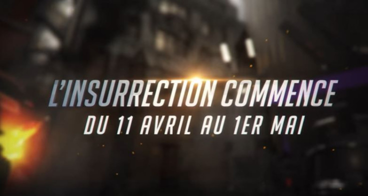 The French 'Overwatch' April event trailer closes with this release schedule, which says it will run from April 11 to May 1.
