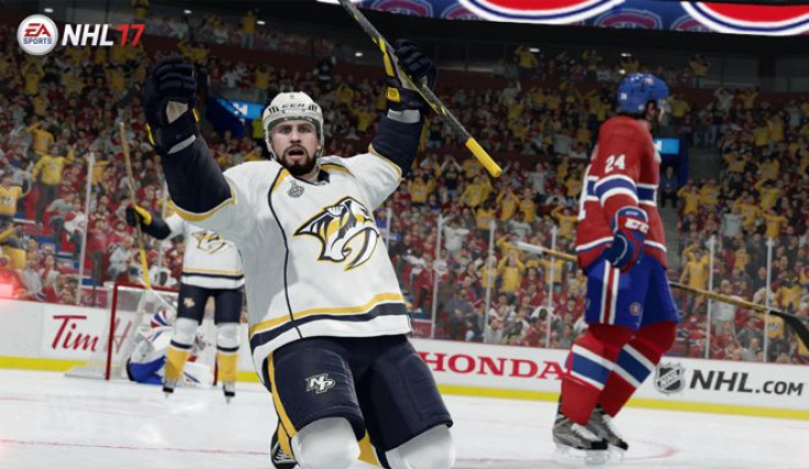 The Nashville Predators did a lot of celebrating during the NHL Playoffs in the NHL 17 simulation. 