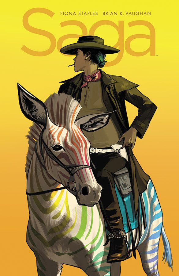 SAGA issue 43 makes me want a rainbow zebra